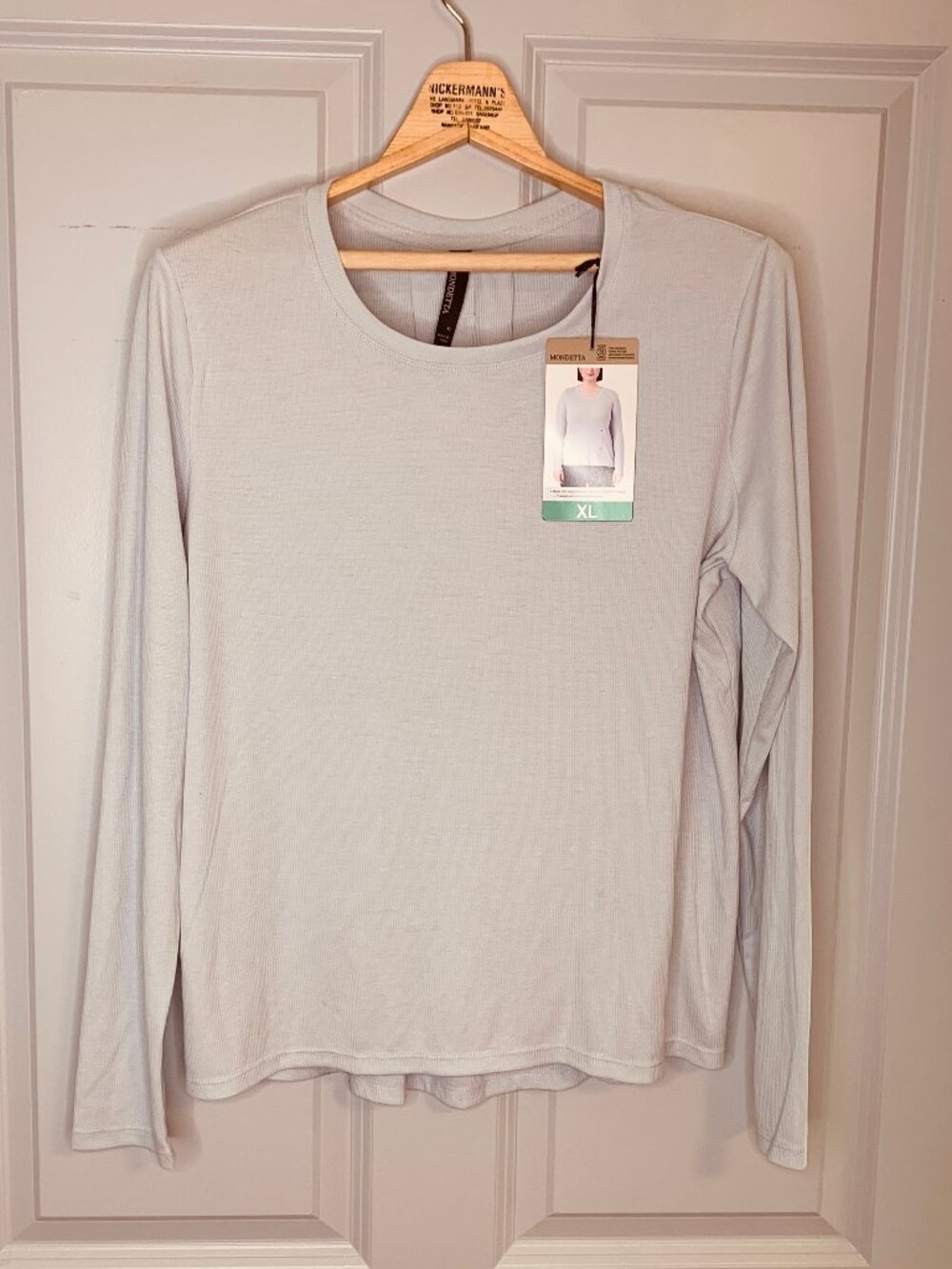Mondetta Active Long Sleeve Top in Light Blue, Size XL, NWT